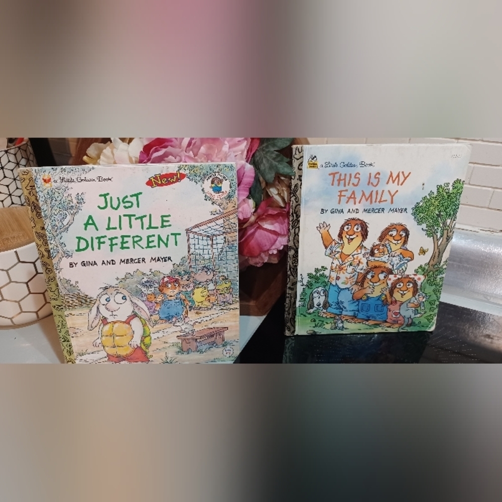 This is My Family & Just a Little Different by Gina & Mercer Mayer Golden Book